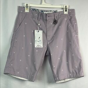 Men's Lavender Printed Shorts